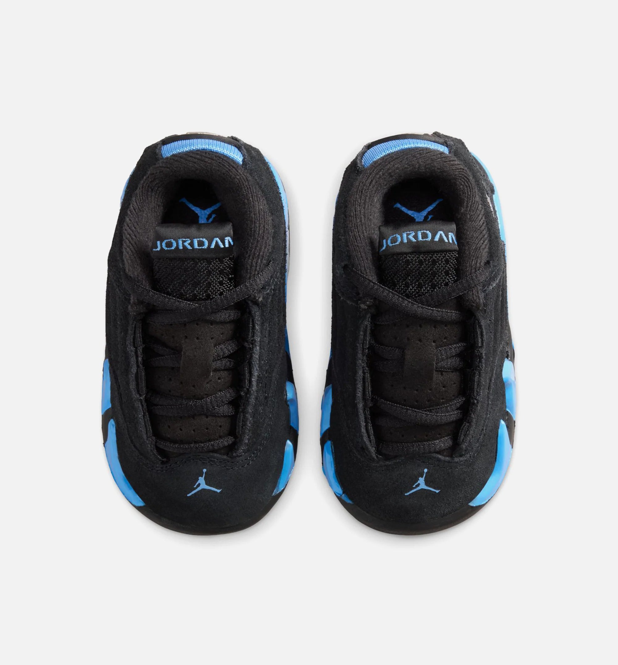 Air Jordan 14 Retro Black University Blue Infant Toddler Lifestyle Shoe Black White University Blue