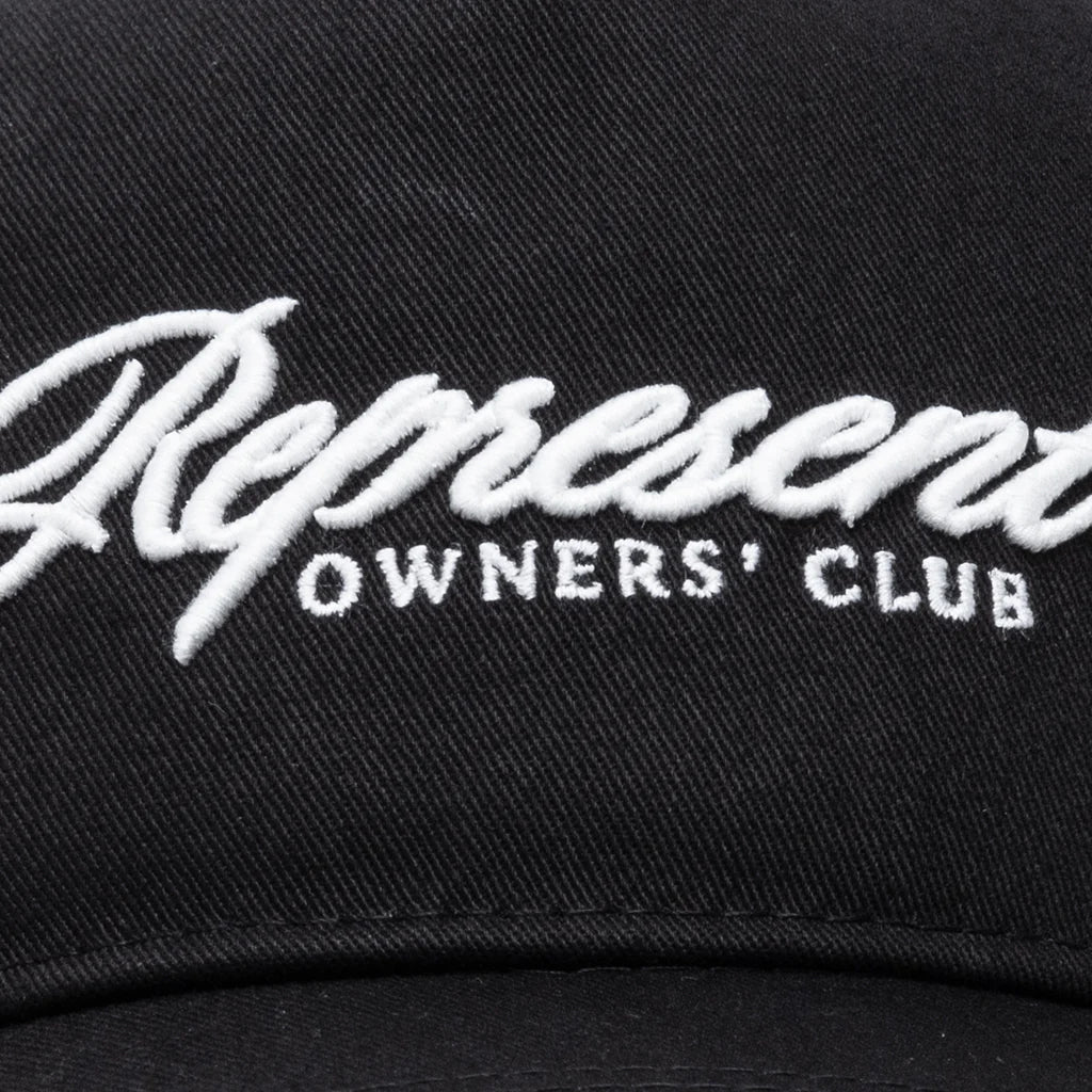 Owners Club Script Cap Black