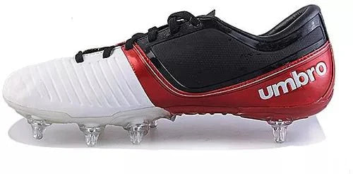 Umbro ST 11 Premier HG Multi Ground Soccer Cleats White Black Red