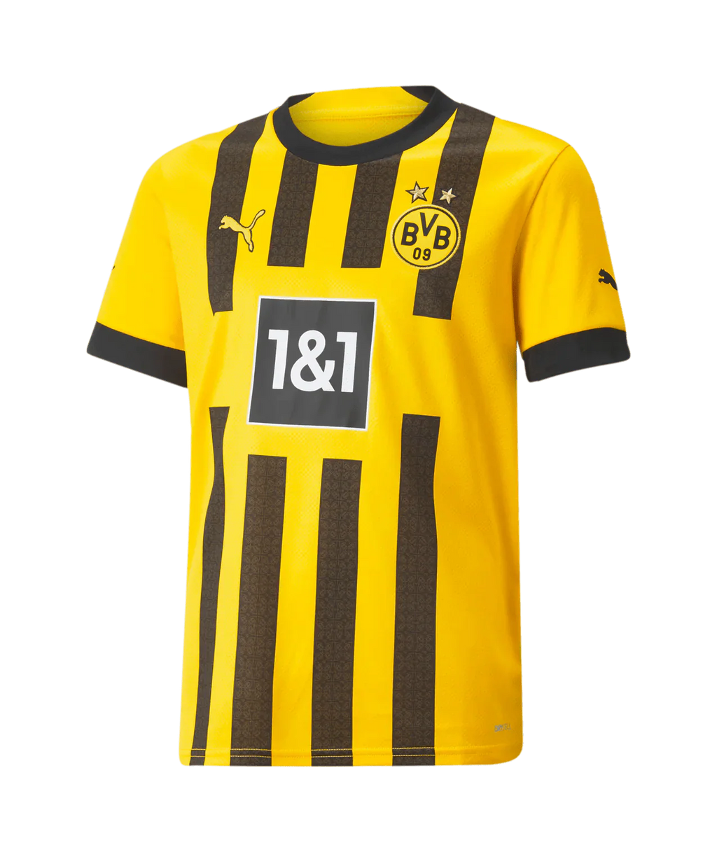 PUMA Kids Borussia Dortmund Home Jersey 22 Youth Yellow Black