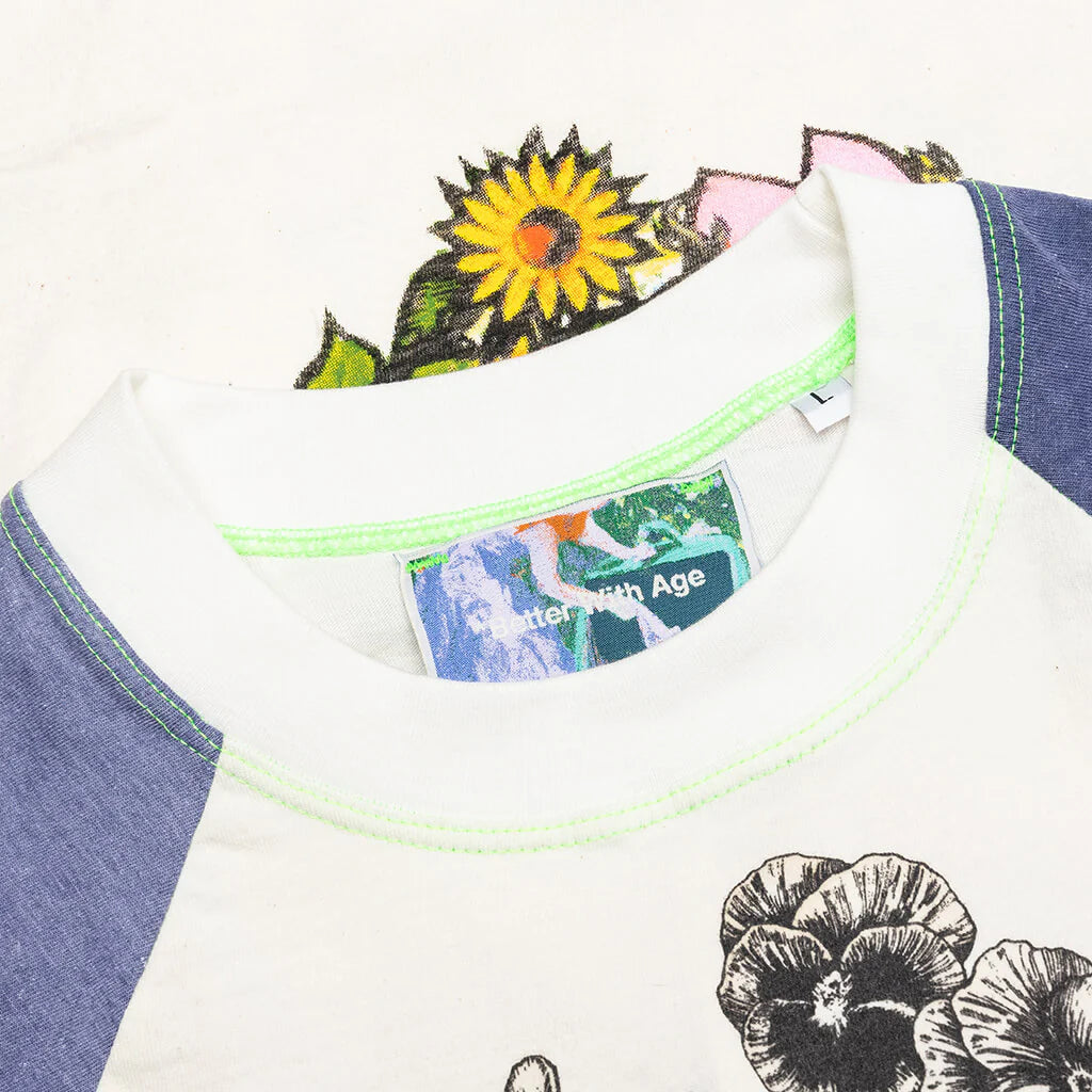 Shit Fuck Raglan Tee Shirt Multi