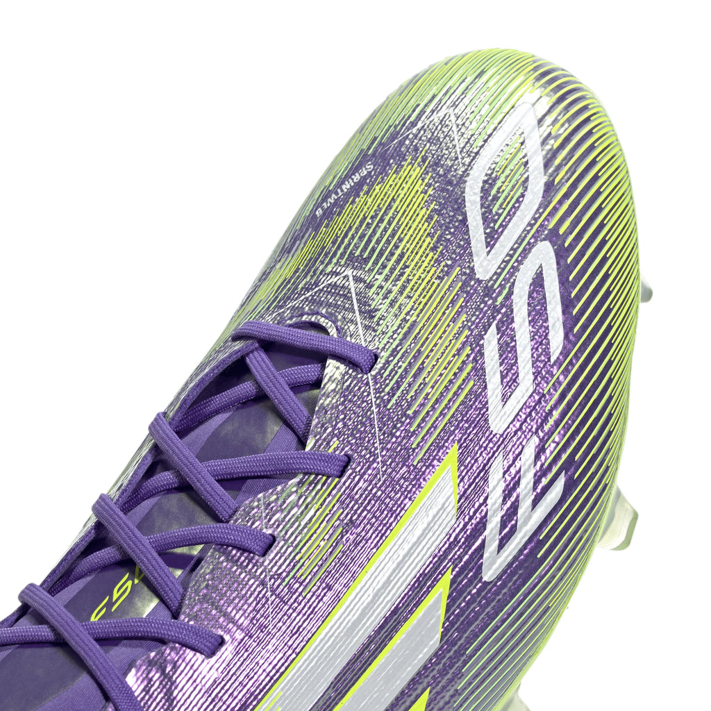 adidas F50 Elite Firm Ground Soccer Cleats Purple White Lemon