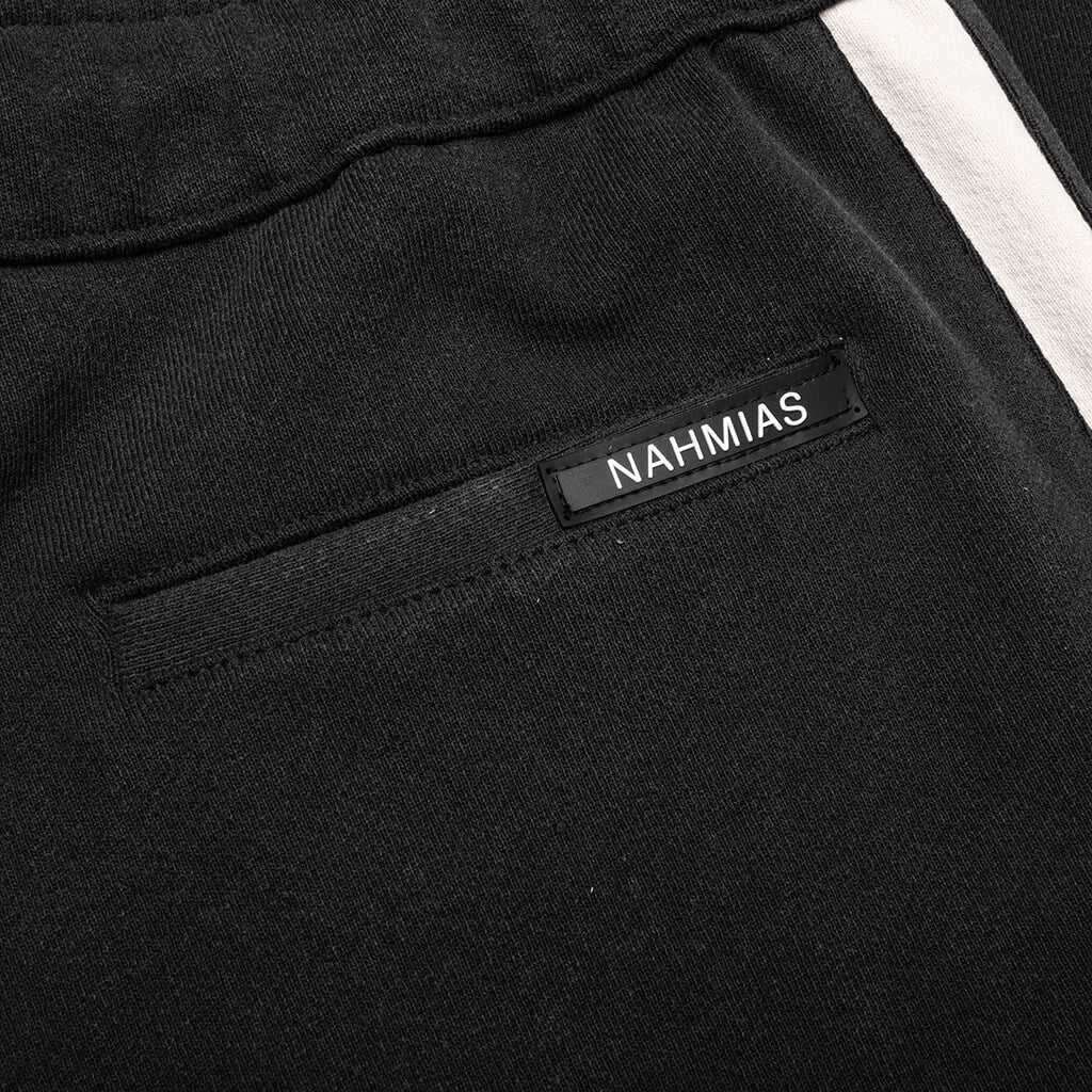 PE Heavy Cotton Track Pants Worn Black