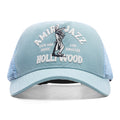 Jazz Wolf Trucker Hat Dusty Blue