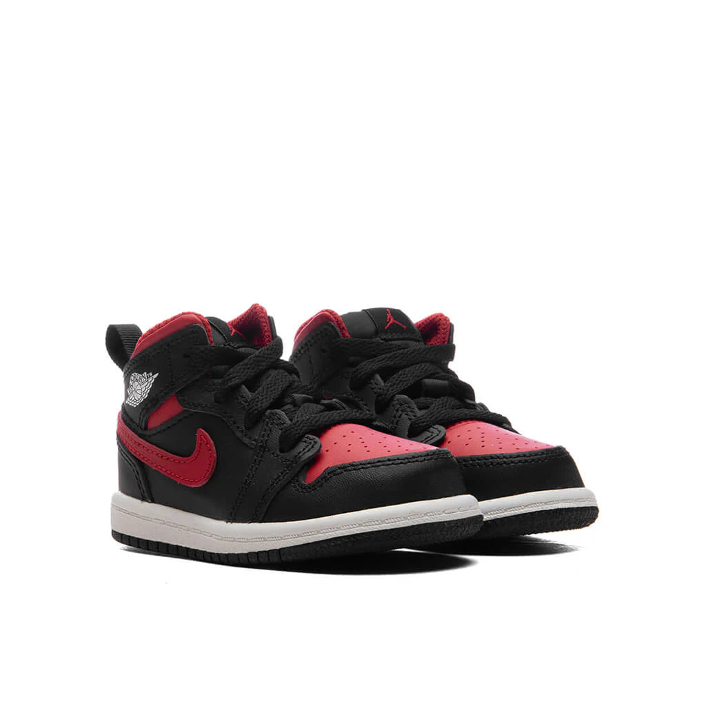 Jordan 1 Mid TD Black Varsity Red Summit White