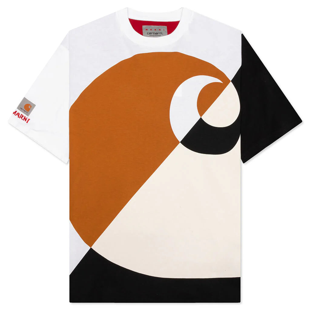 Marni x Carhartt WIP Logo S S T Shirt Red
