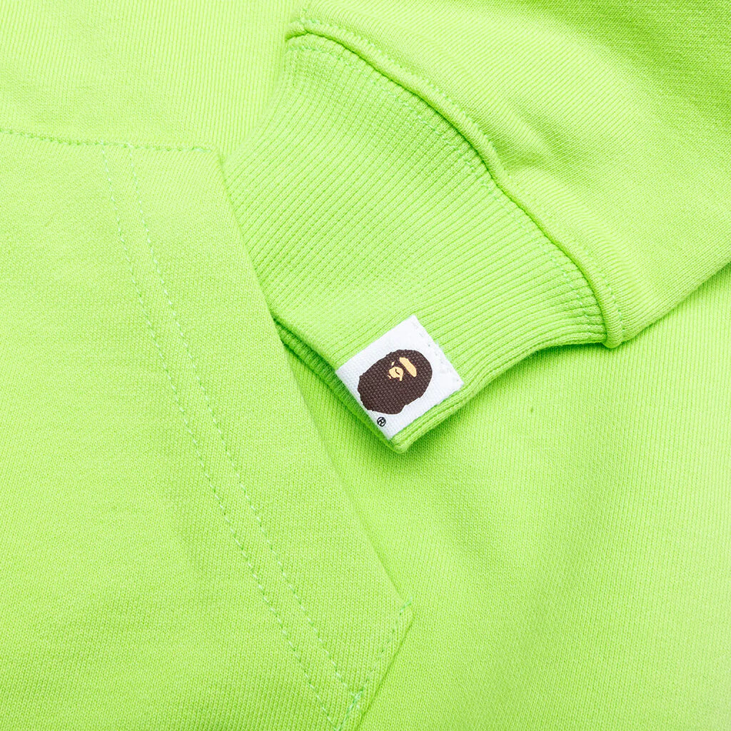 Kids Bape Relaxed Fit Pigment Dye Zip Hoodie Green
