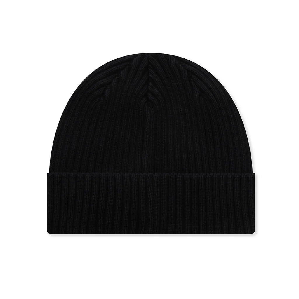Cotton Rib Beanie Black