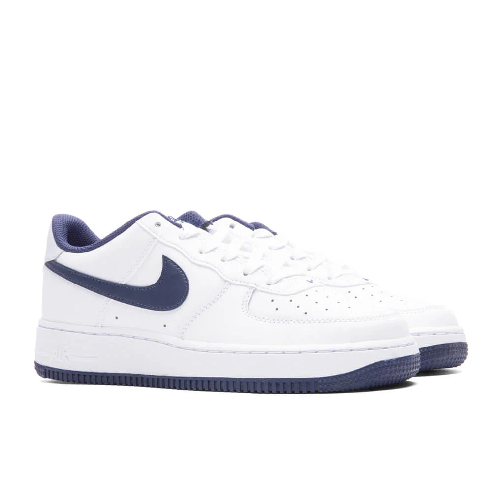 Air Force 1 LV8 2 GS White Midnight Navy Football Grey