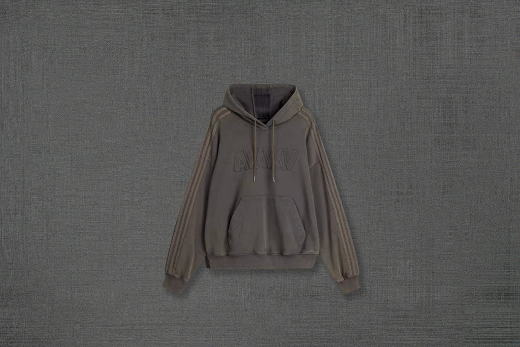 Adidas Originals x Avavav Womens Shoulderless Hoodie Carbon