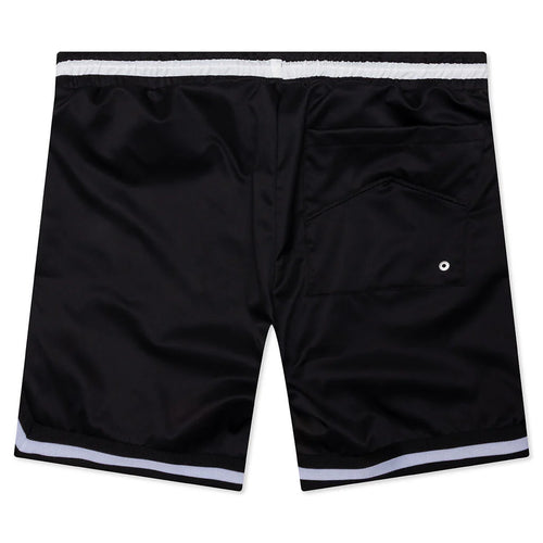Rhude Logo Basketball Swim Shorts Black White