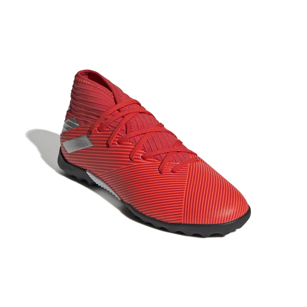 adidas Nemeziz 193 TF Turf Youth Soccer Cleats Active Red Silver Metallic Solar Red