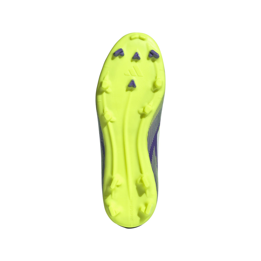 adidas F50 League Firm Multi Ground Soccer Cleats Kids Purple White Lemon