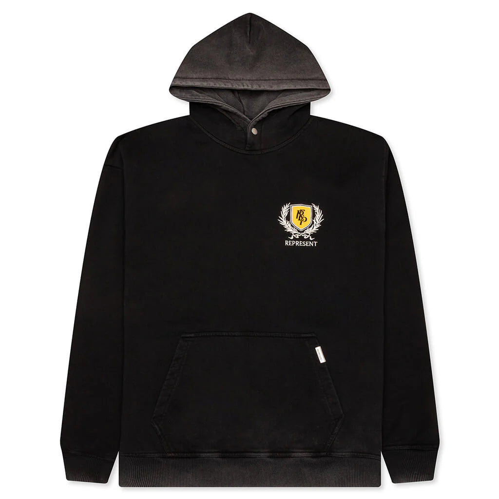 Crest Hoodie Vintage Black