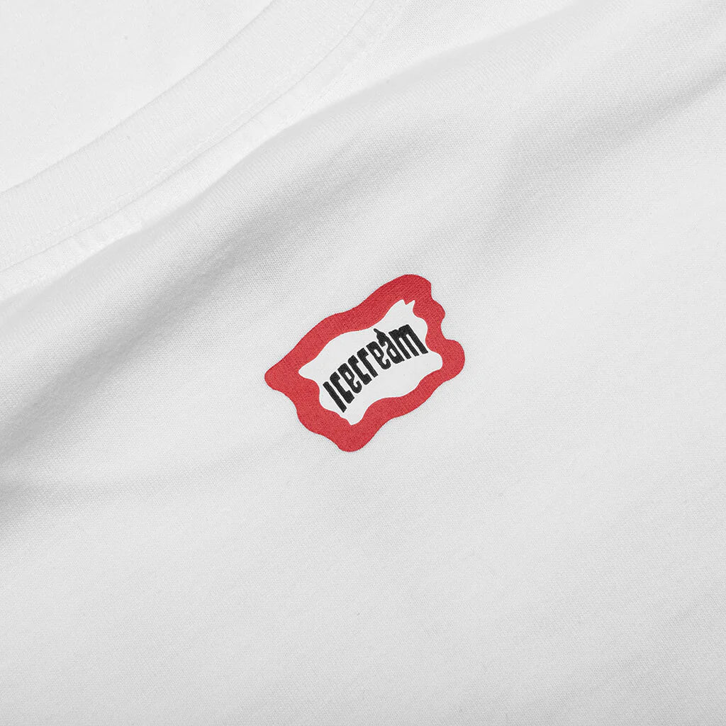 Bubble S S Tee White