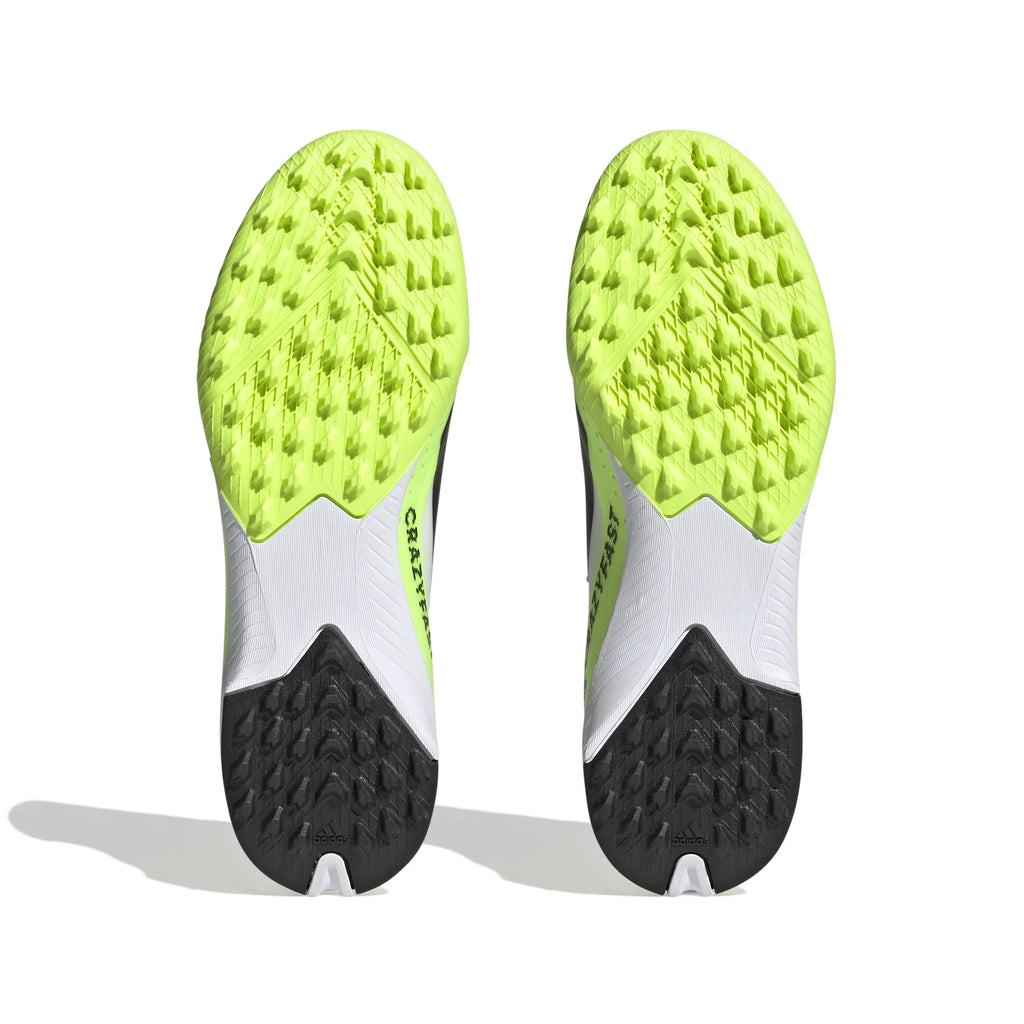 adidas X Crazyfast3 TF Junior Turf Soccer Cleats White Black
