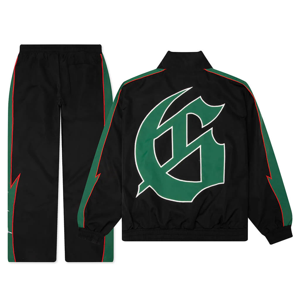 GT Tracksuit Black Green Red