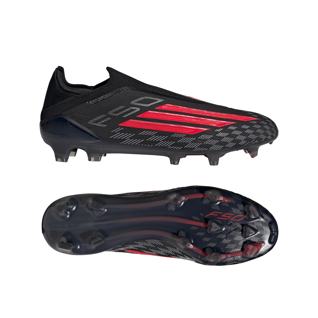 adidas F50 Elite Laceless FG Firm Ground Mens Soccer Cleats Black Red