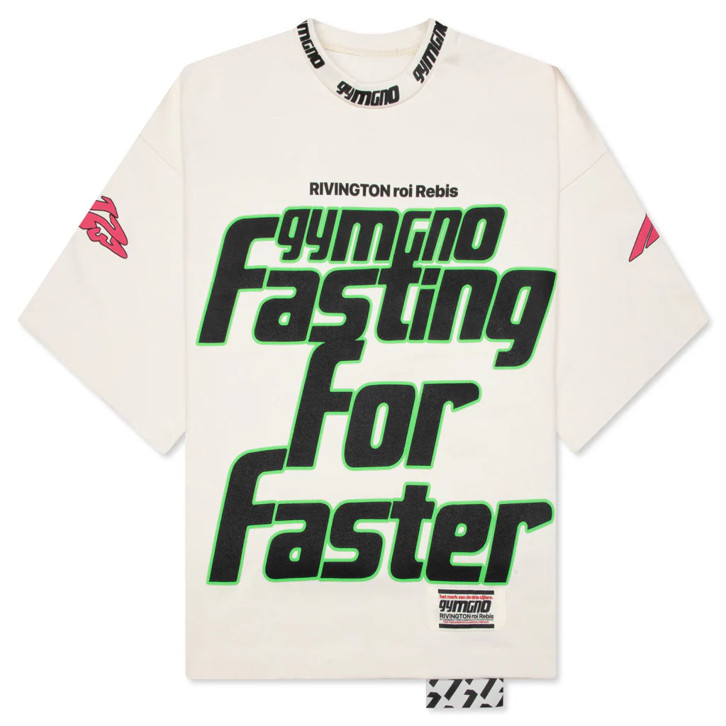 Fasting For Faster S S Tee Vintage White