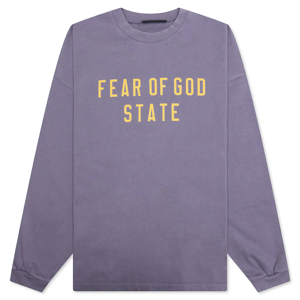 Heavy L S Tee Lavender