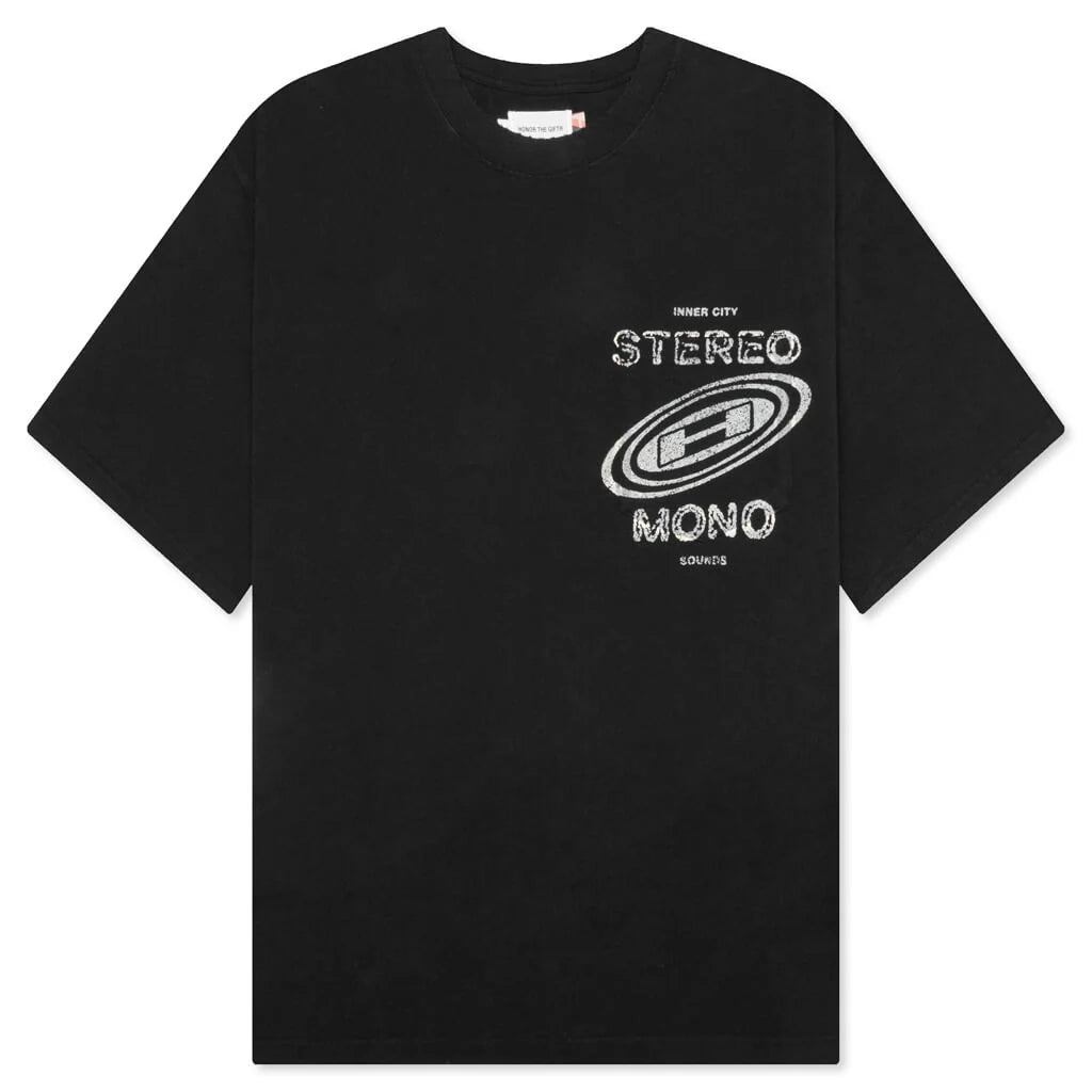 Stereo Mono Tee Black
