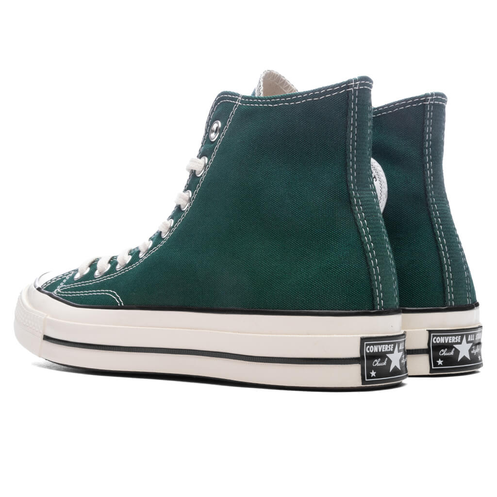 Chuck 70 Hi Green Envy Egret Black