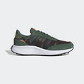 adidas Run 70s Lifestyle Running Shoes Green Oxide Black Screaming Orange