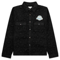 Floral Cover Shirt Black