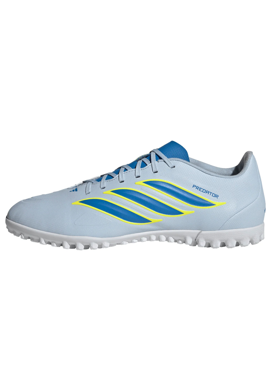 adidas Predator Club TF Turf Mens Soccer Cleats Sky Blue Yellow