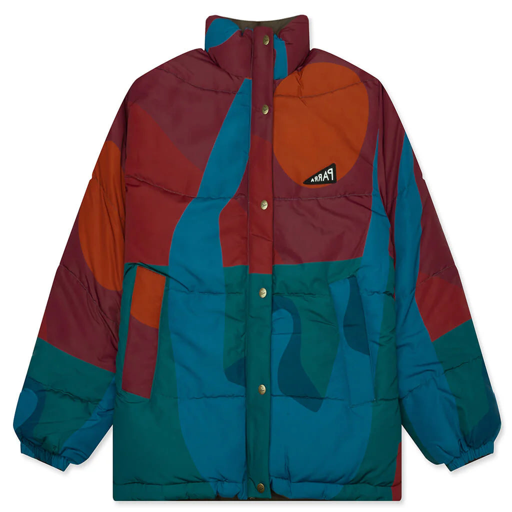 Protect The Sun Reversible Puffer Jacket Brown