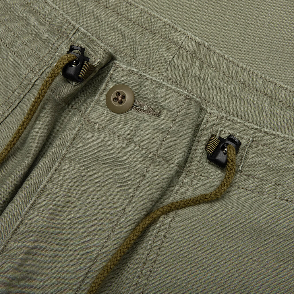 Reversed Sateen String Fatigue Pant Olive