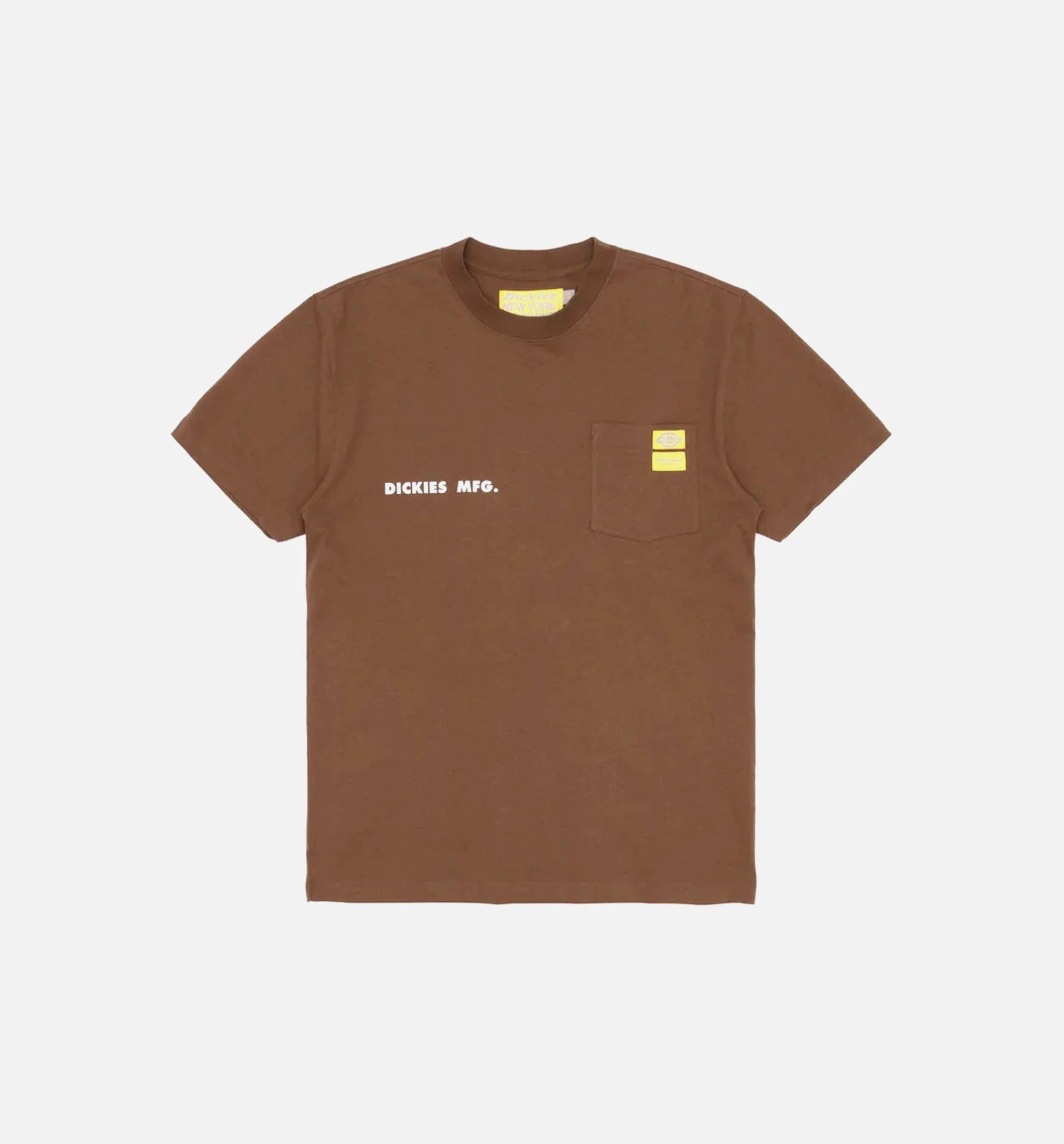 NYS Sun Dyed In Texas Heavyweight Pocket Short Sleeve Tee Mens T shirt Brown