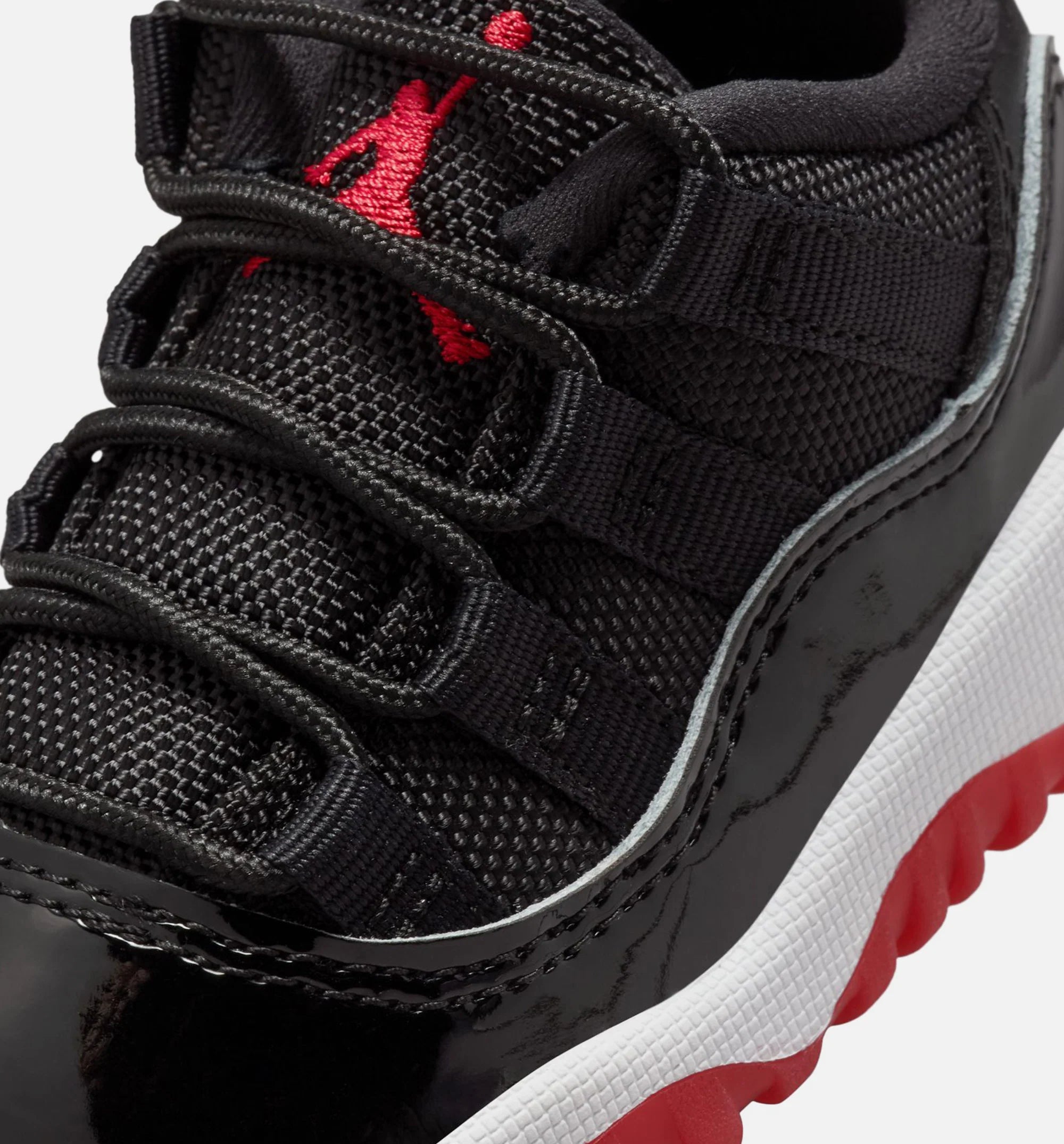 Air Jordan 11 Retro Bred Infant Toddler Lifestyle Shoe Black Varsity Red White