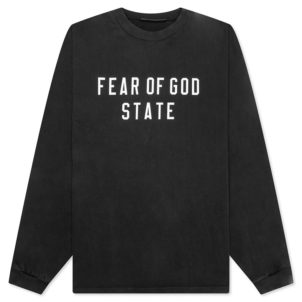 Heavy L S Tee Black