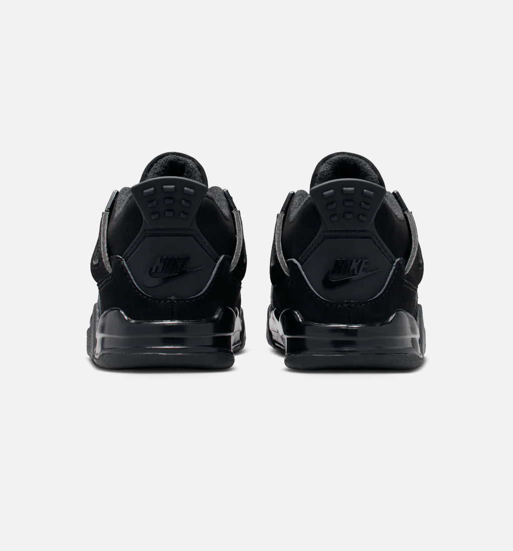 Air Jordan 4 Retro Black Cat Infant Toddler Lifestyle Shoe Black Black Light Graphite