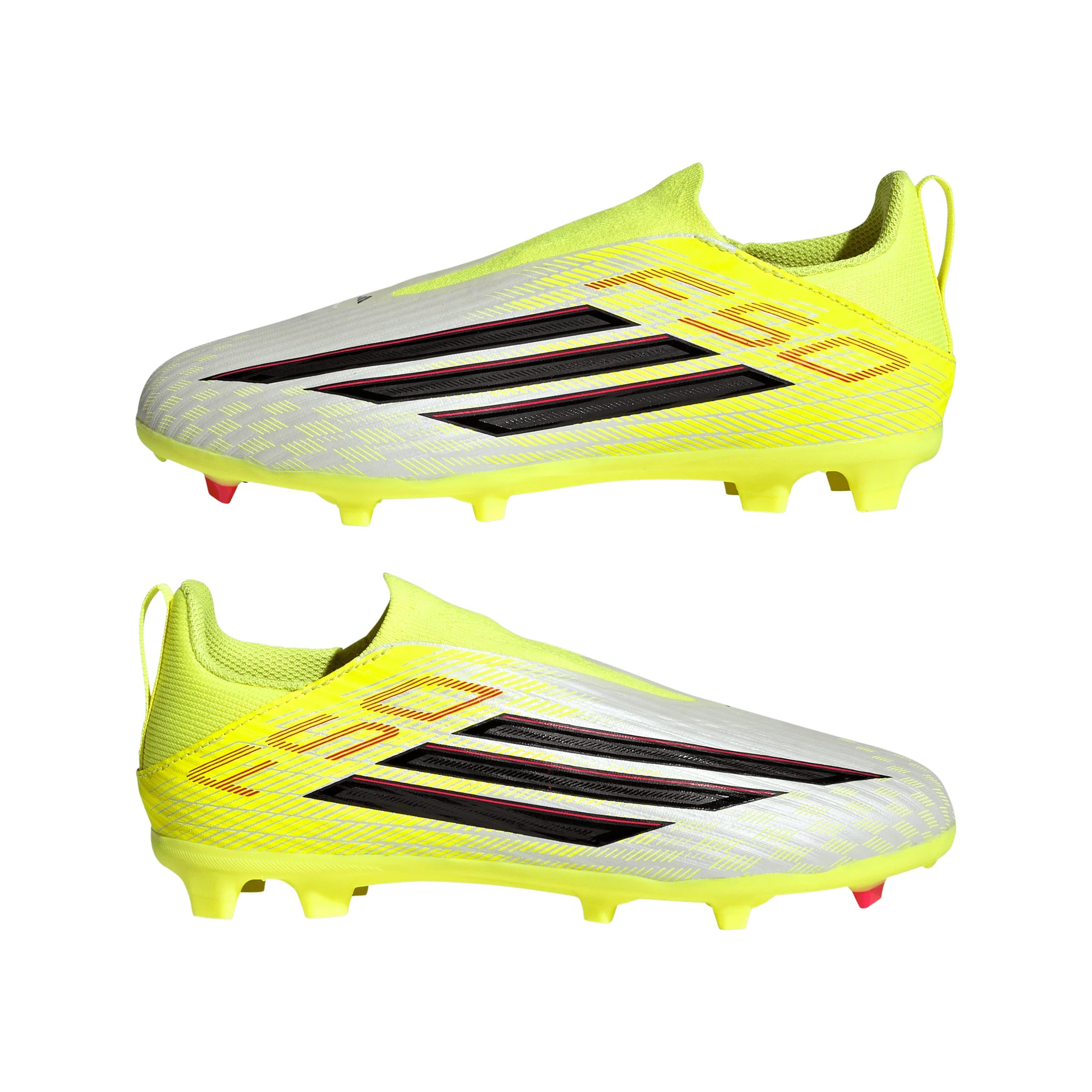 adidas F50 League Laceless FG MG Firm Ground Multi Ground Youth Soccer Cleats Yellow Black Red