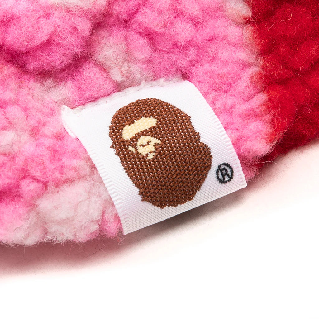 Abc Camo Boa Scrunchie Pink