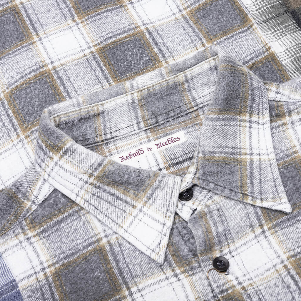 7 Cuts Wide Flannel Shirt Assorted