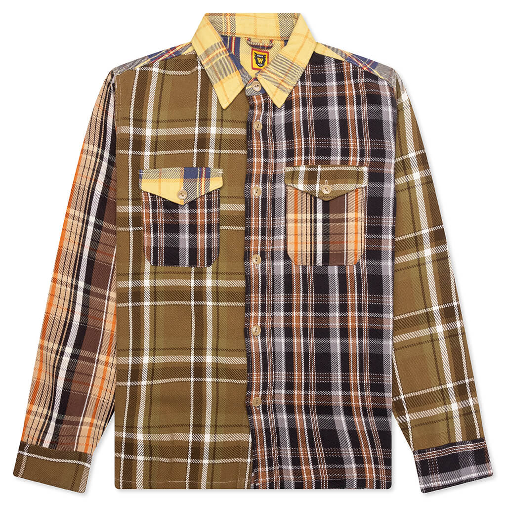 Crazy Check L S Shirt Yellow