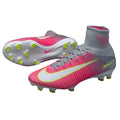 Nike Mercurial Superfly FG Firm Ground Womens Soccer Cleats Hyper Pink White Grey