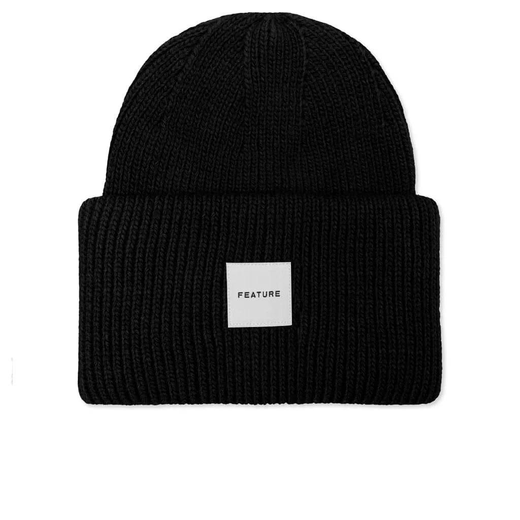 Oversized Beanie Black