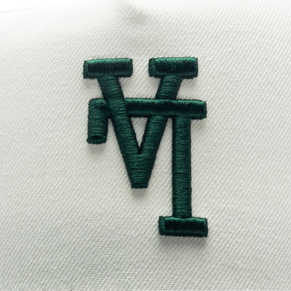 9FIFTY A Frame Snapback Upside Down Los Angeles Dodgers Chrome Dark Green
