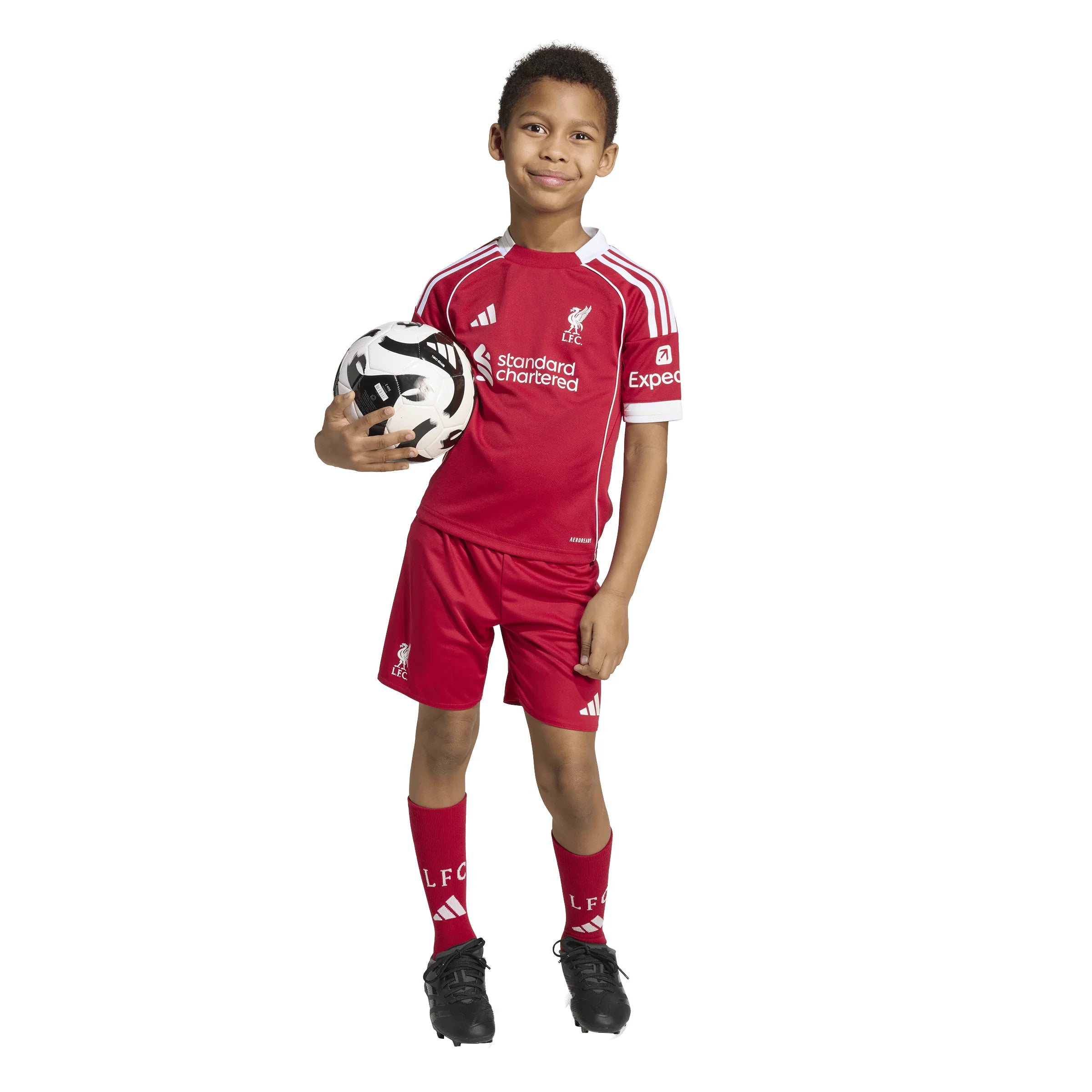 adidas Liverpool FC Home Mini Kit Youth Soccer 25 26 Red