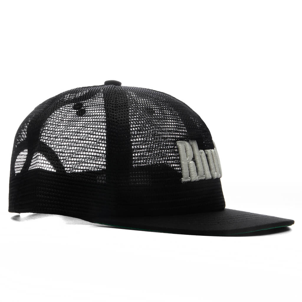 Rhude Logo Mesh Hat Black White