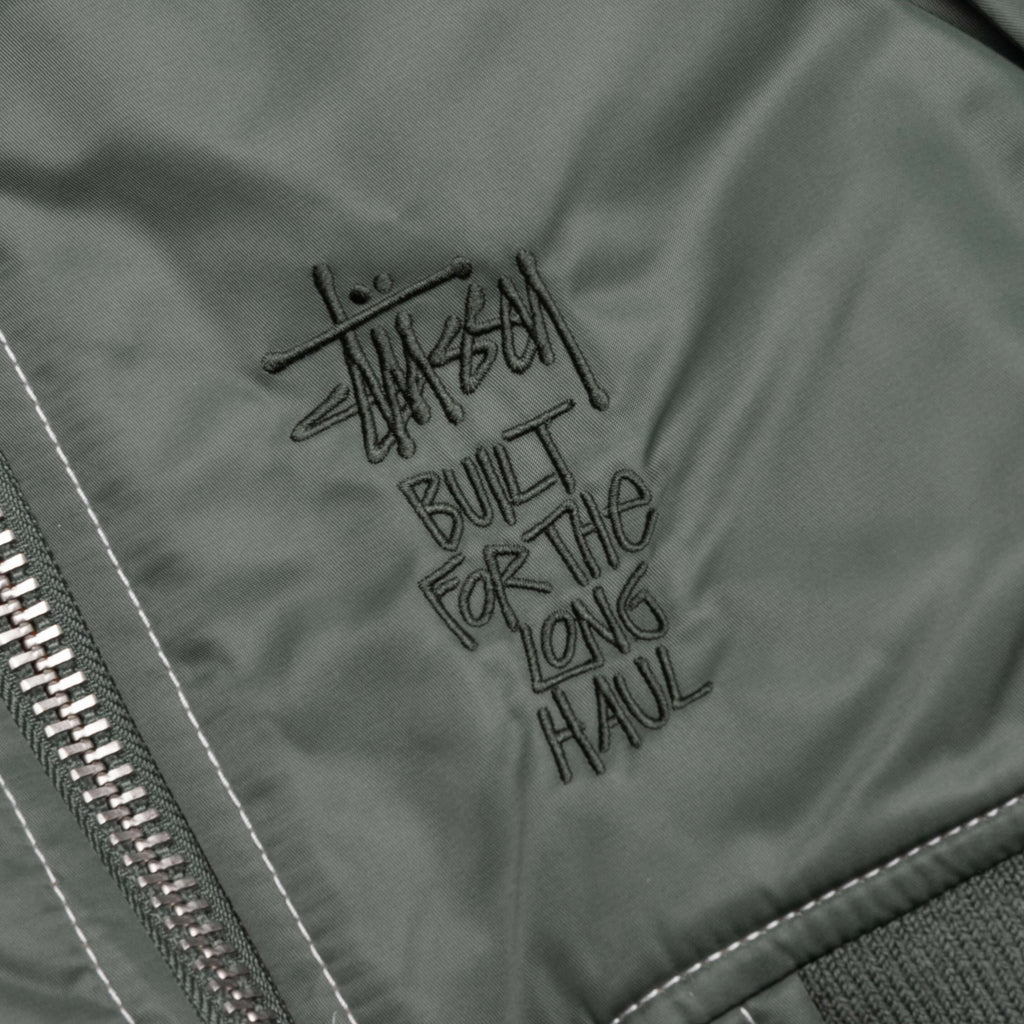 Built Bomber Jacket Green