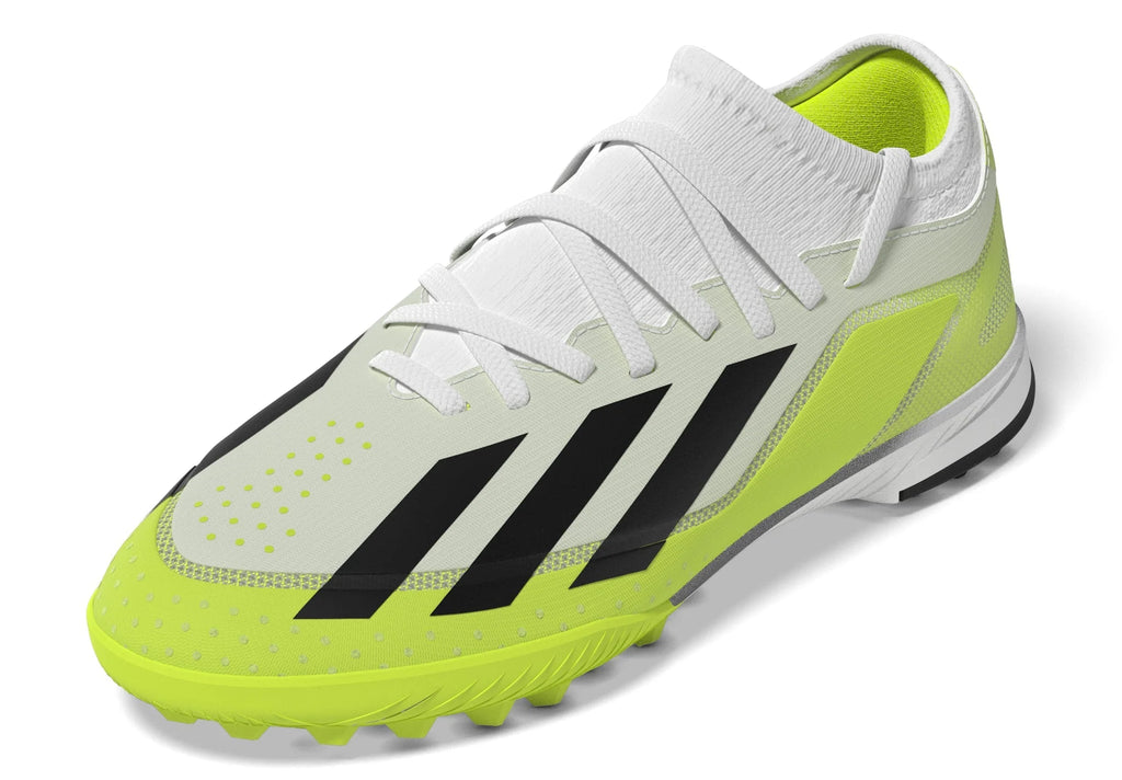 adidas X Crazyfast3 TF Junior Turf Soccer Cleats White Black