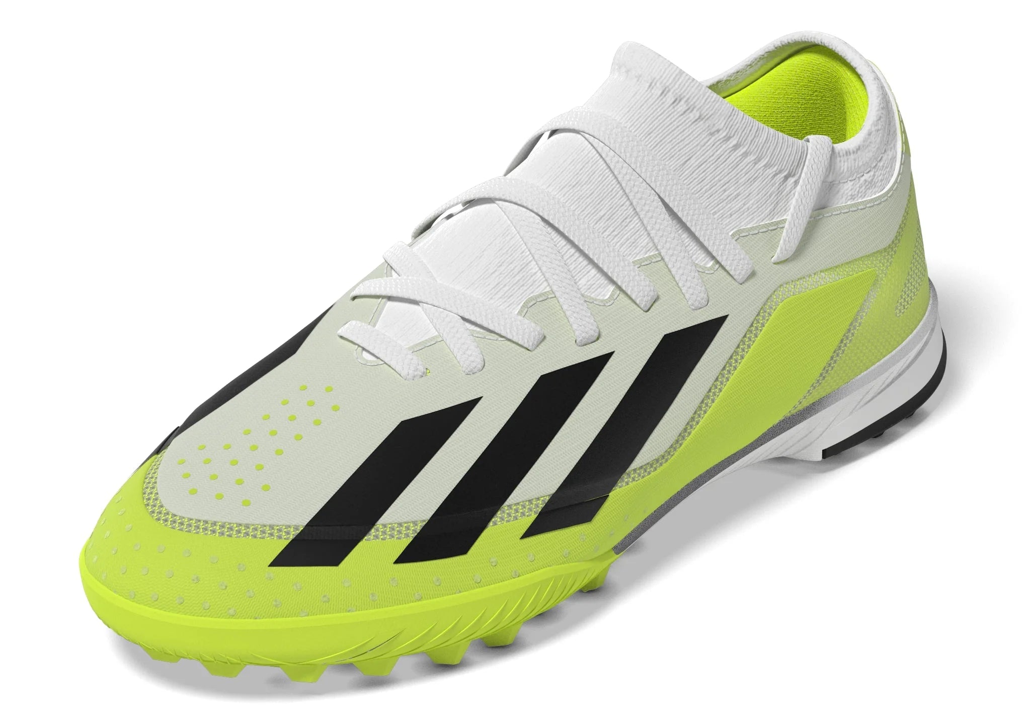 adidas X Crazyfast3 TF Junior Turf Soccer Cleats White Black