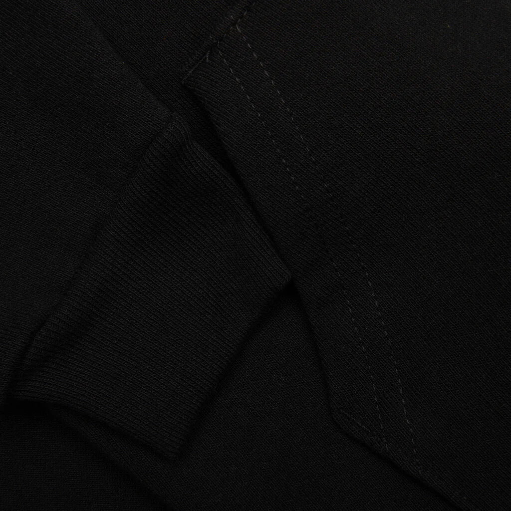 Kids Retro Hoodie Black