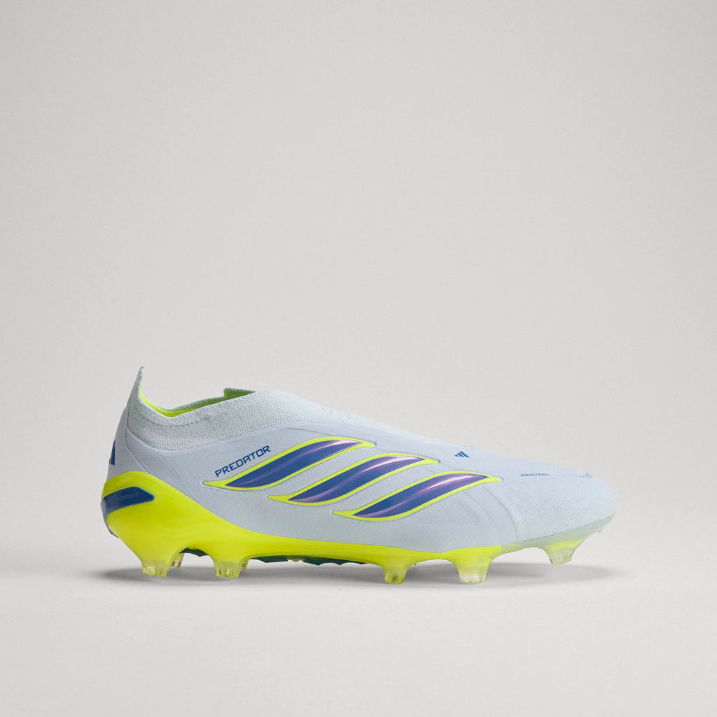 adidas Predator Elite Laceless FG Firm Ground Mens Soccer Cleats Sky Blue Yellow