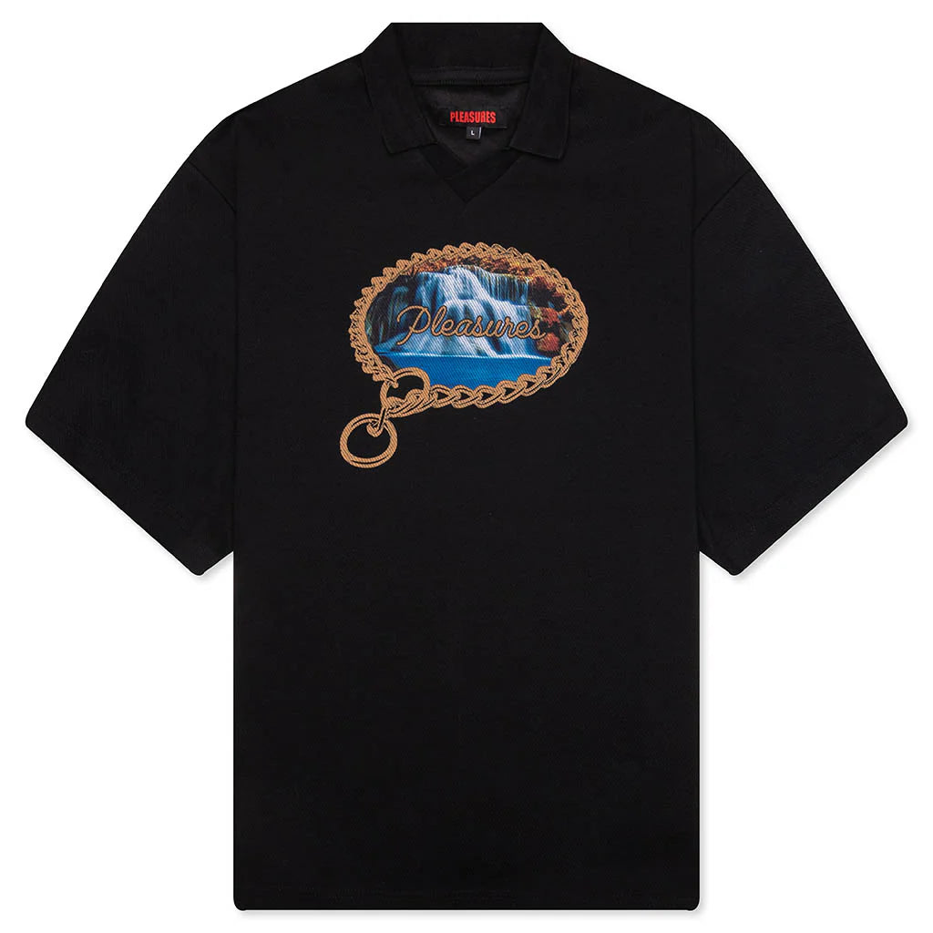 Submission Boxy Polo Black